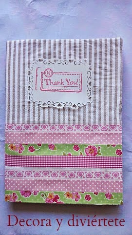 libretas , whasi tape , decorar libreta , 