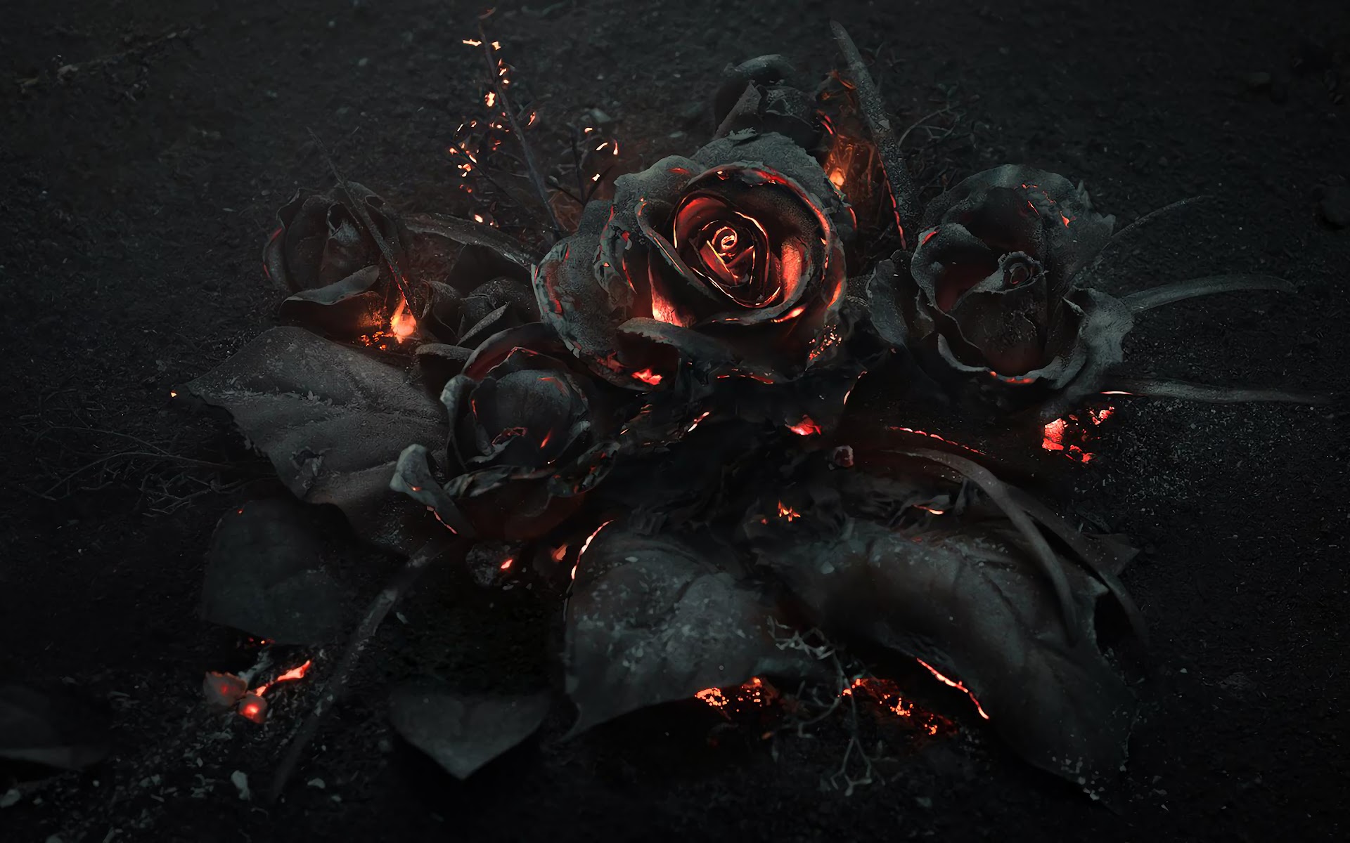 Flowers, Burned, Background, 4K, 3840x2160, #22 Wallpaper PC Desktop