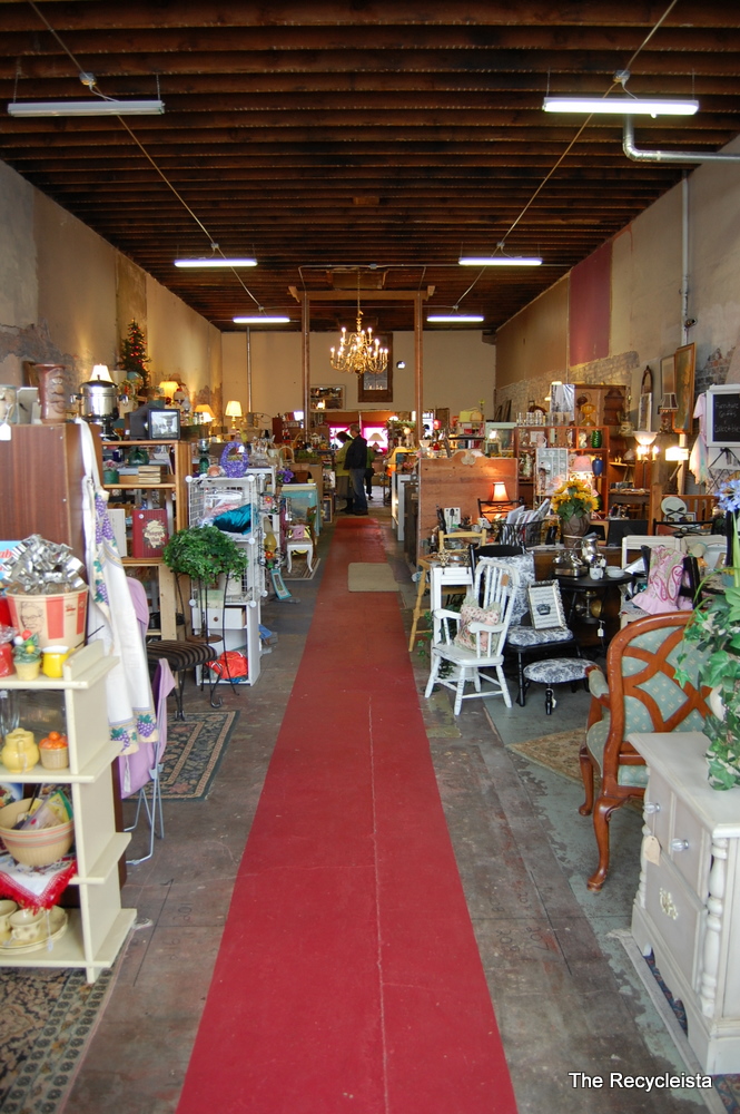 But it's got the layout of an antique mall. It's in a big building on