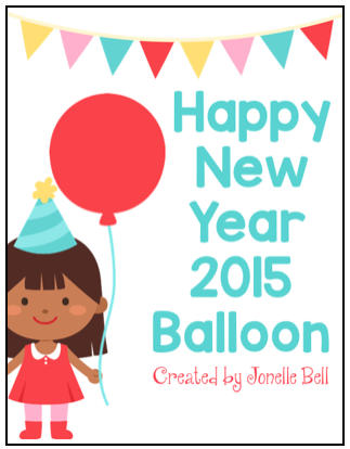 Preschool new year coloring pages A Place Called Kindergarten: happy new year balloon freebie