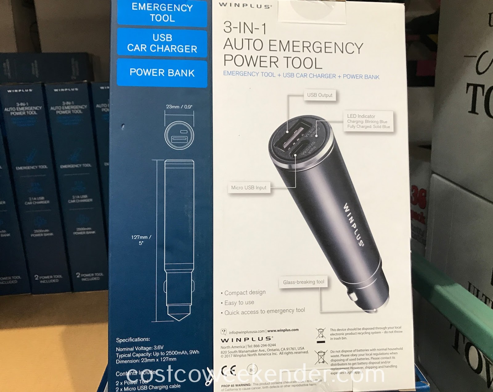 Winplus 3in1 Auto Emergency Power Tool Costco Weekender