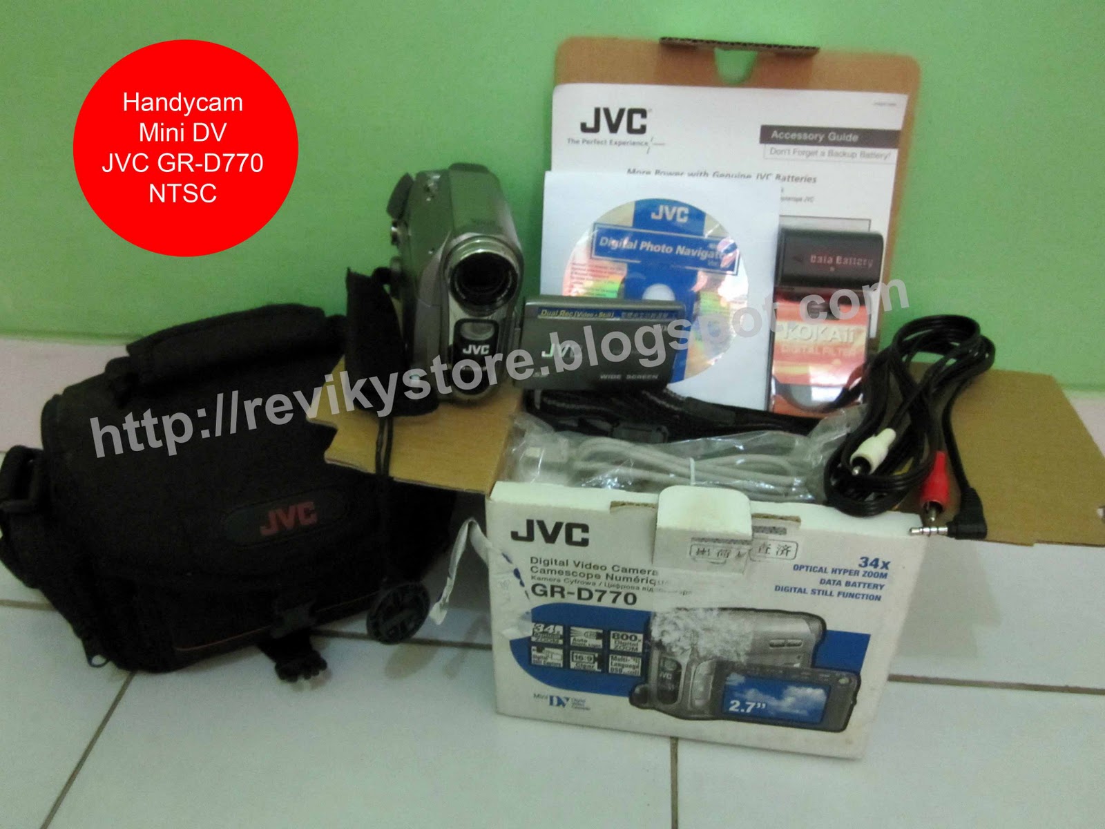revikystore Handycam JVC GRD770 NTSC