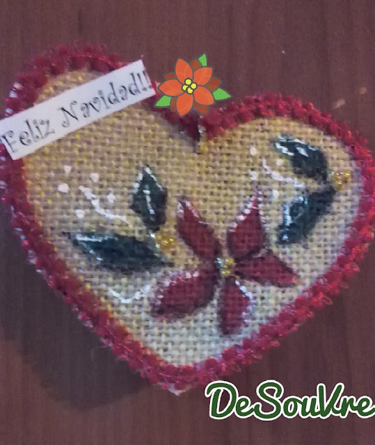 DIY- adorno corazón navideño