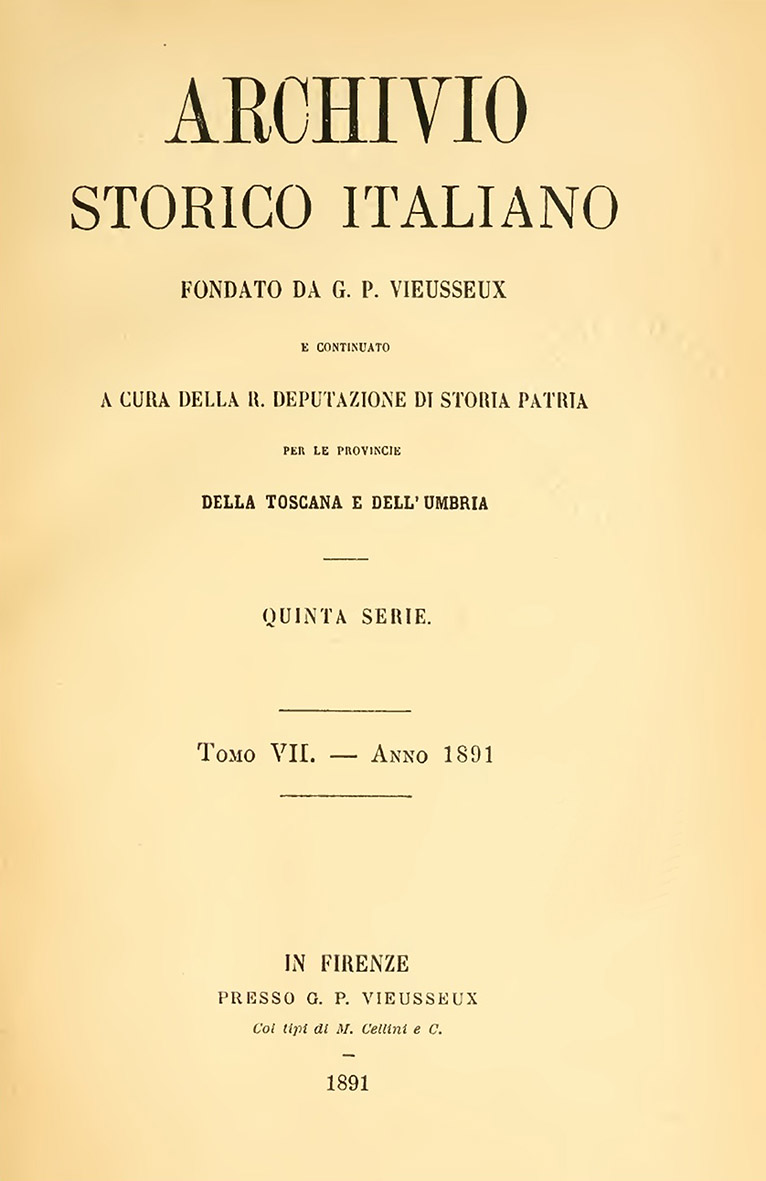 Leopardo da Vinci: 1891 - De Fabriczy. Il Libro di Antonio Billi e le sue  copie