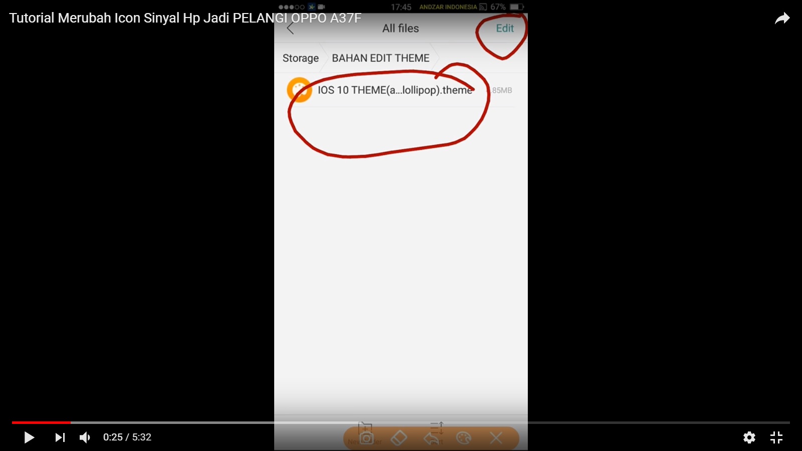 Tutorial Cara Ganti Icon Sinyal OPPO A37 Menjadi Warna