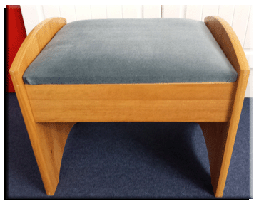 Updating an old dressing table stool 