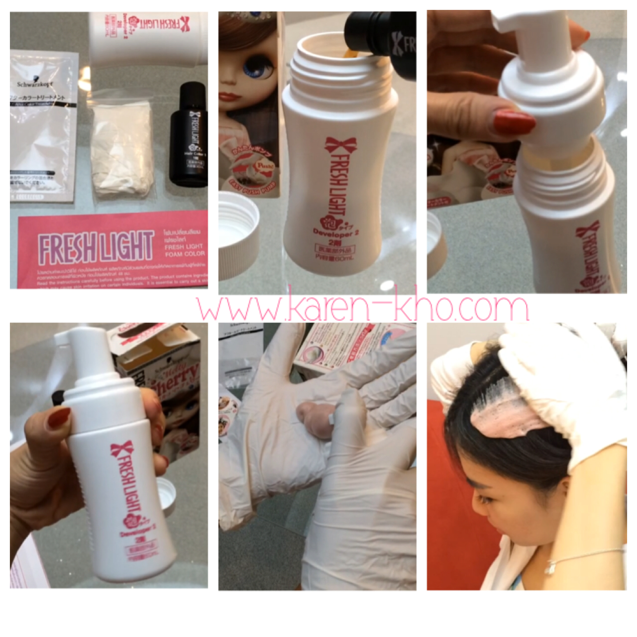 Karen Kho Schwarzkopf Freshlight Foam Hair Color Review