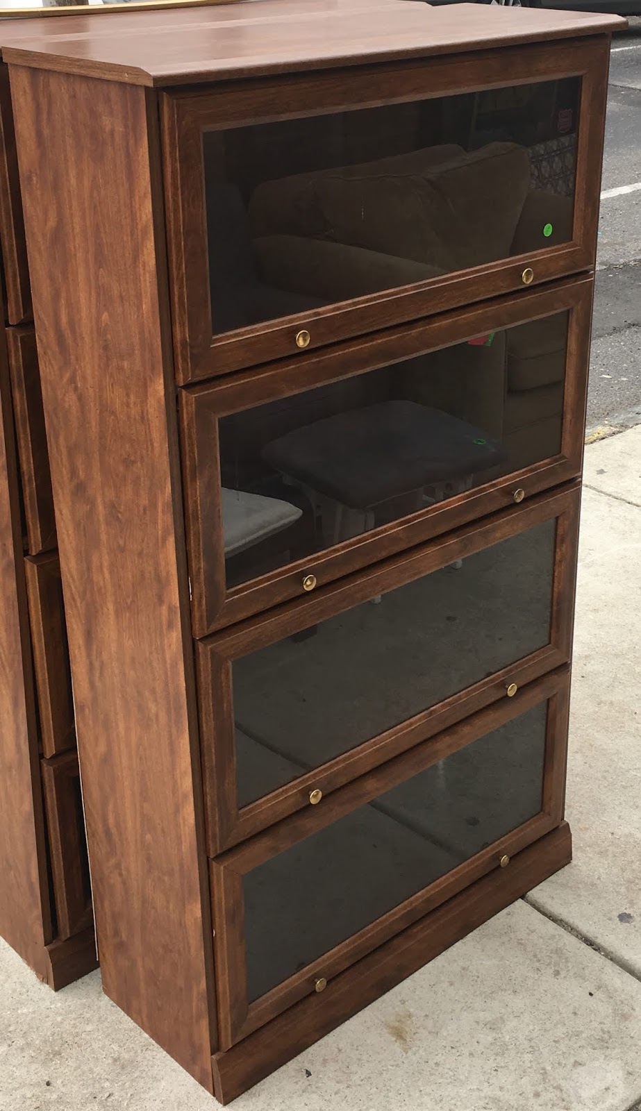 Uhuru Furniture & Collectibles Reproduction Barrister Bookcase 65 SOLD