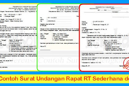 Format Undangan Rapat Rt