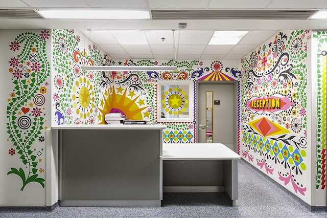 Ideas creativas para decorar la pared, decoracion de interiores, diseño de paredes, Decoración hospital para niños, 