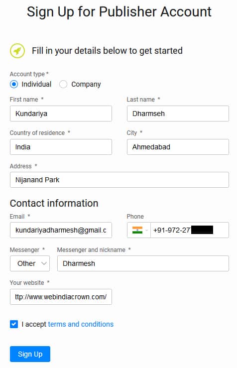 Propeller ads kya hai Aur kaise jude? Propeller ads Sign Up for Publisher account
