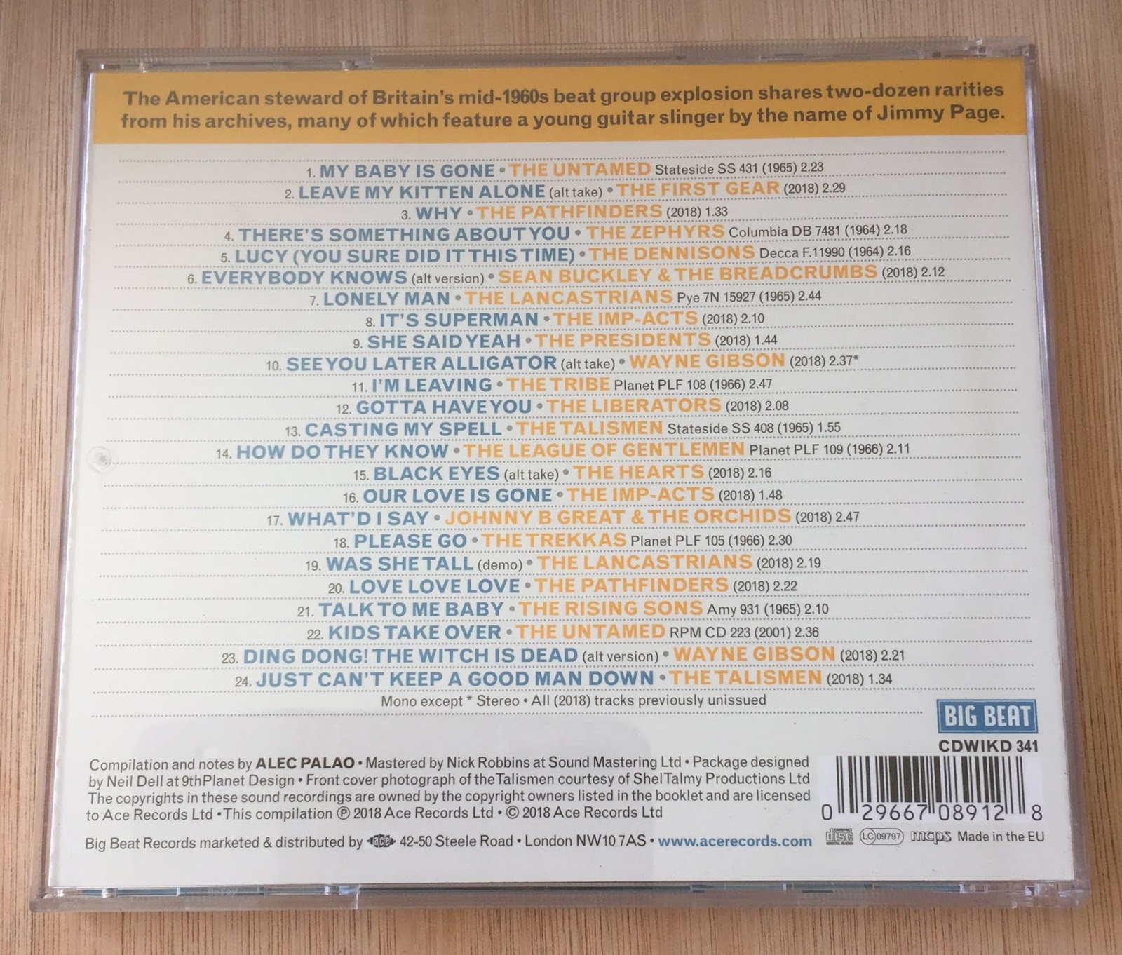 Sounds Good Looks Good Planet Beat From The Shel Talmy Vaults By Various June 2018 Ace Big Beat Records Cd Remasters A Review By Mark Barry