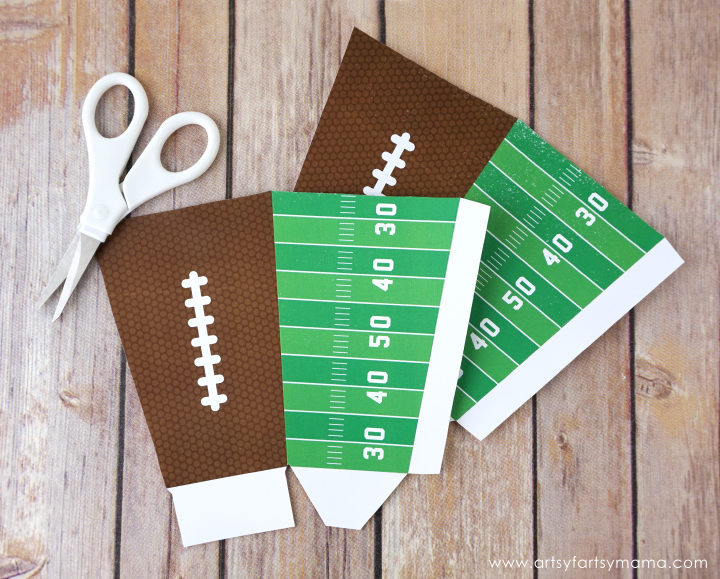 Chocolate Caramel Pretzel Popcorn with Free Printable Football Popcorn Boxes for the Big Game! #AllStarSnackBar
