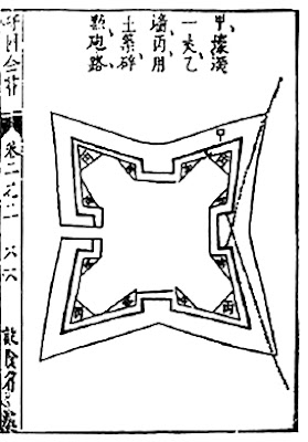 Ming Chinese Angled Bastion