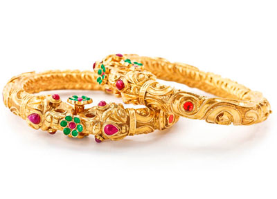 Tbz gold bangles with price Clearance