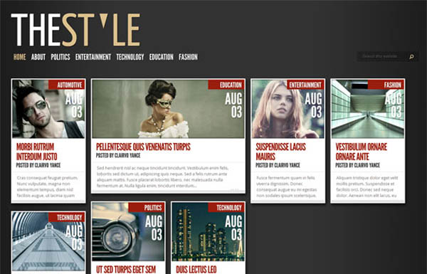 the style responsive blogger template
