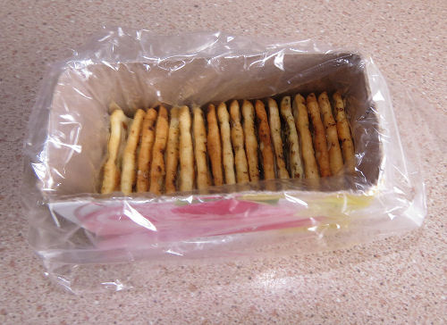 crackers re-packaged in a small cardboard box