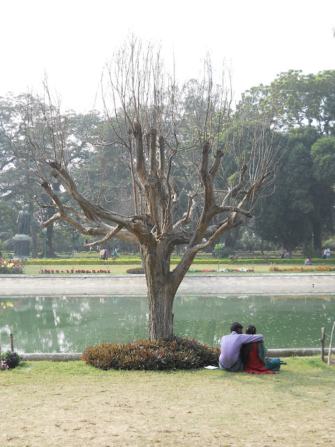 Парк в Калькутте. По газонам можно ходить