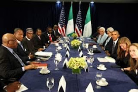 Photos: Pres. Buhari Pictured With President Obama At UN Meeting