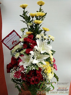 buket meja simple bouquet meja hadiah ulang tahun