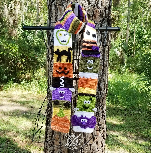 Sparkly Crochet Halloween Scarf Sew Crafty Crochet