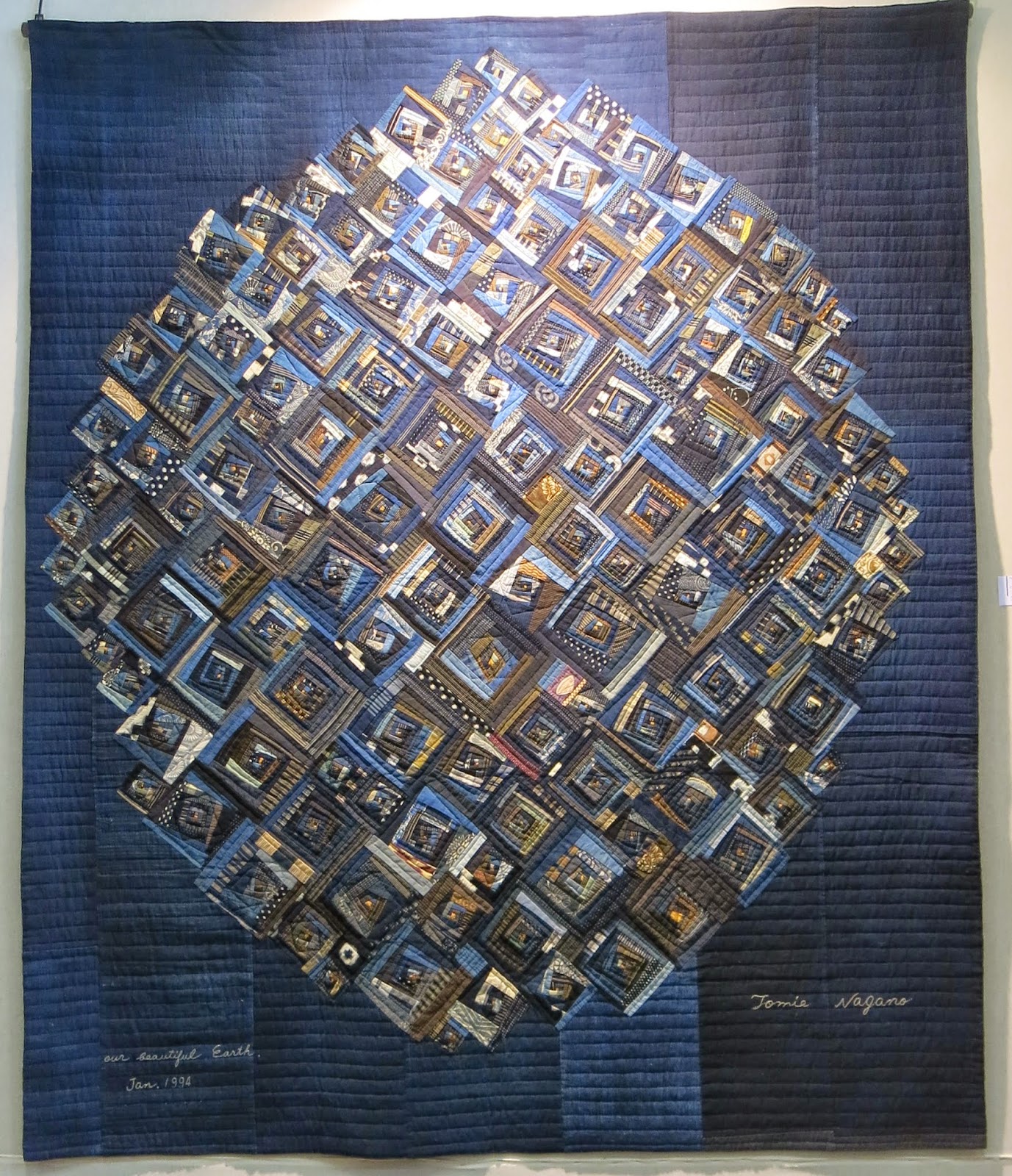 Quilt exhibition in Nantes - Tomie Nagano's indigo quilts