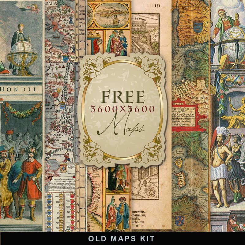 Freebies Kit of Antique MapsFar Far Hill Free database of digital