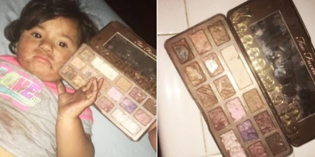 HATI-HATI : Dikiranya COKELAT, Eye Shadow Palette Ini Dimakan Balita 2 Tahun