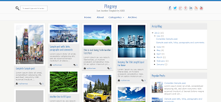 Pingrey Blogger Templates Is a Galley Style Pintrest Related Blogger Template