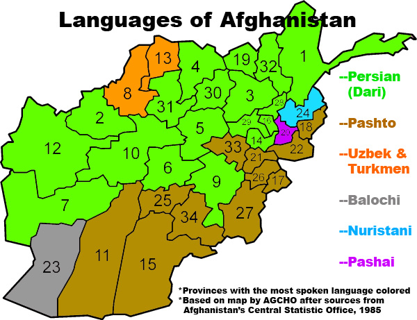 Pashtun Valley: Afghanistan Languages