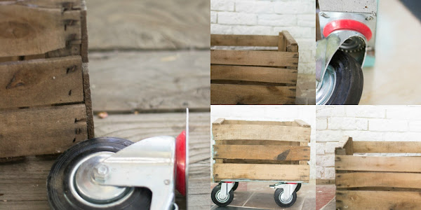 Revistero diy con una caja de fruta