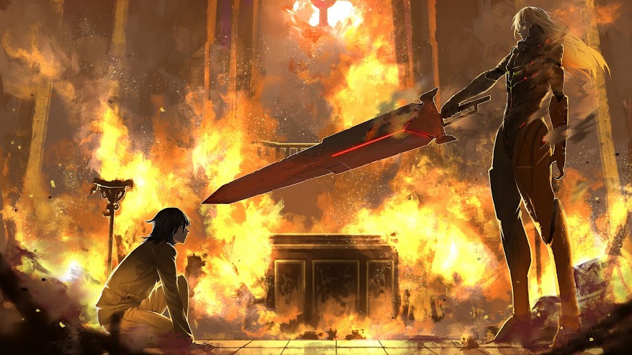 Anime, Fantasy, Battle, Sword, 4K, #161