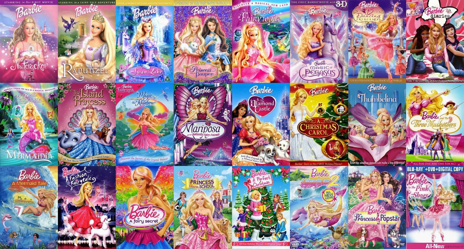 Never too old for Dolls: Barbie movies!