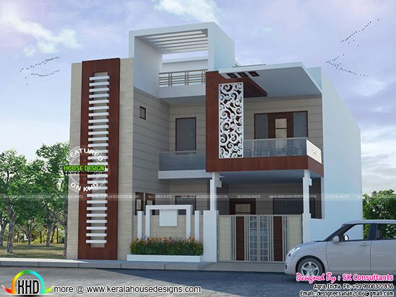 Decorative house plan by SK Consultants