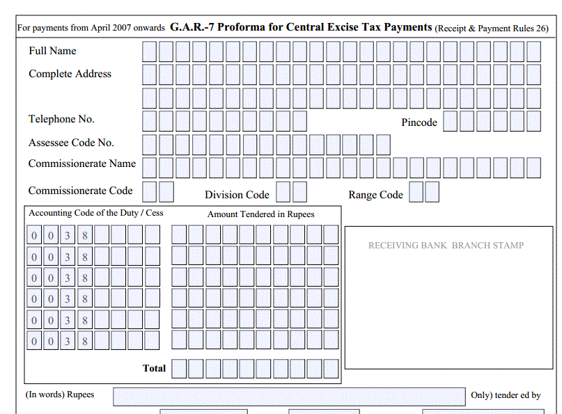 gar7 challan