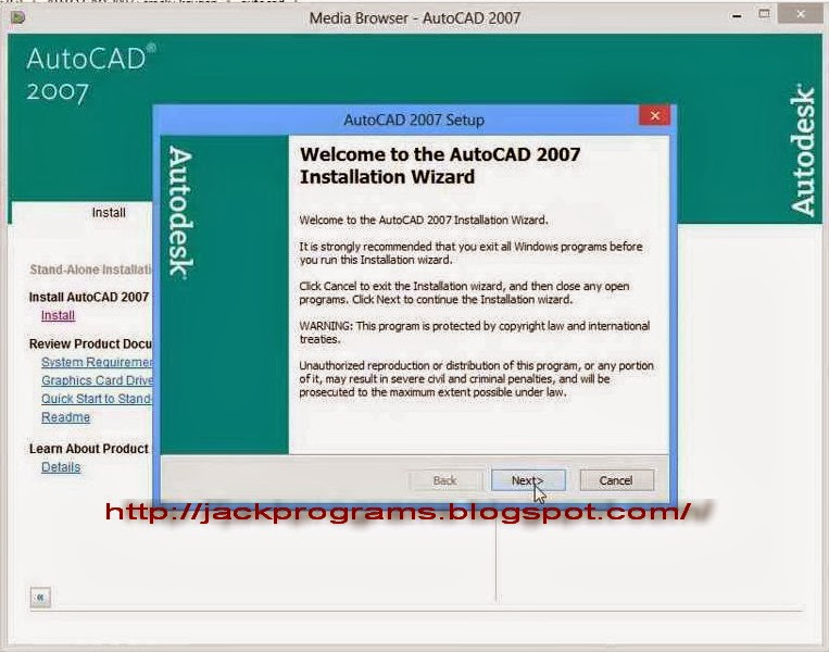 อณา(จัคร์)โหลดโปรแกรมฟรี: Autocad2007+Crack เวอร์ชันที่มีคนใช้เยอะที่สุด  โหลดลิ้งเดียว