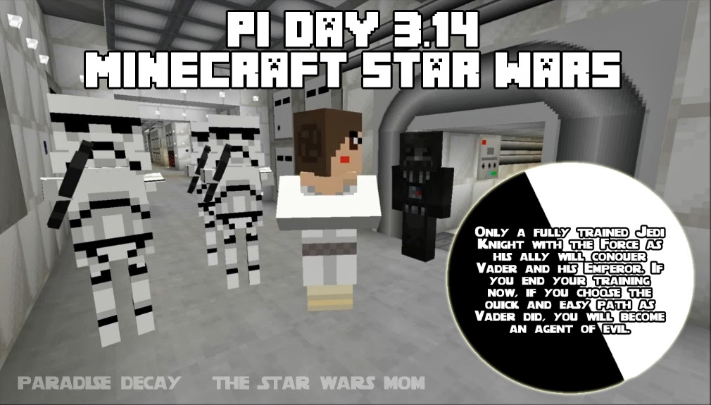 Pi Day Minecraft Star Wars