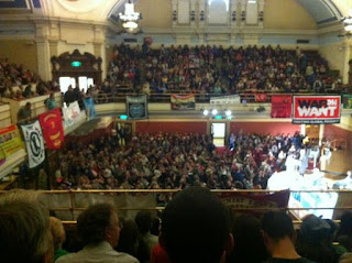 the massive opening rally