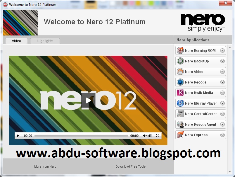 nero 12 platinum software