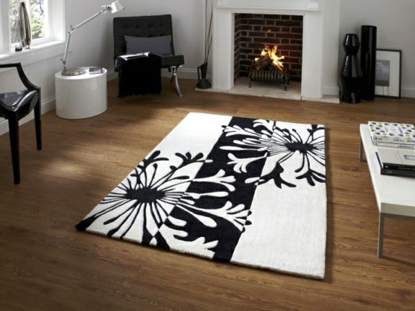 Carpet in black and white – wonderful ideas