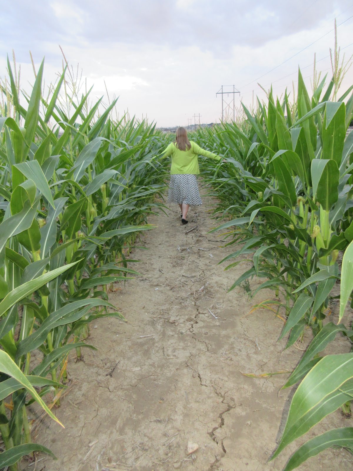 Sister Richards playing Smallville in a Cornfield