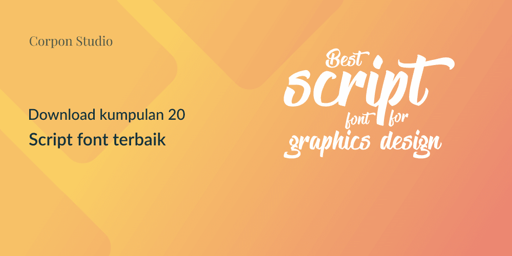 20 Script Font Terbaik 2016 Gratis Untuk Desain Gratis
