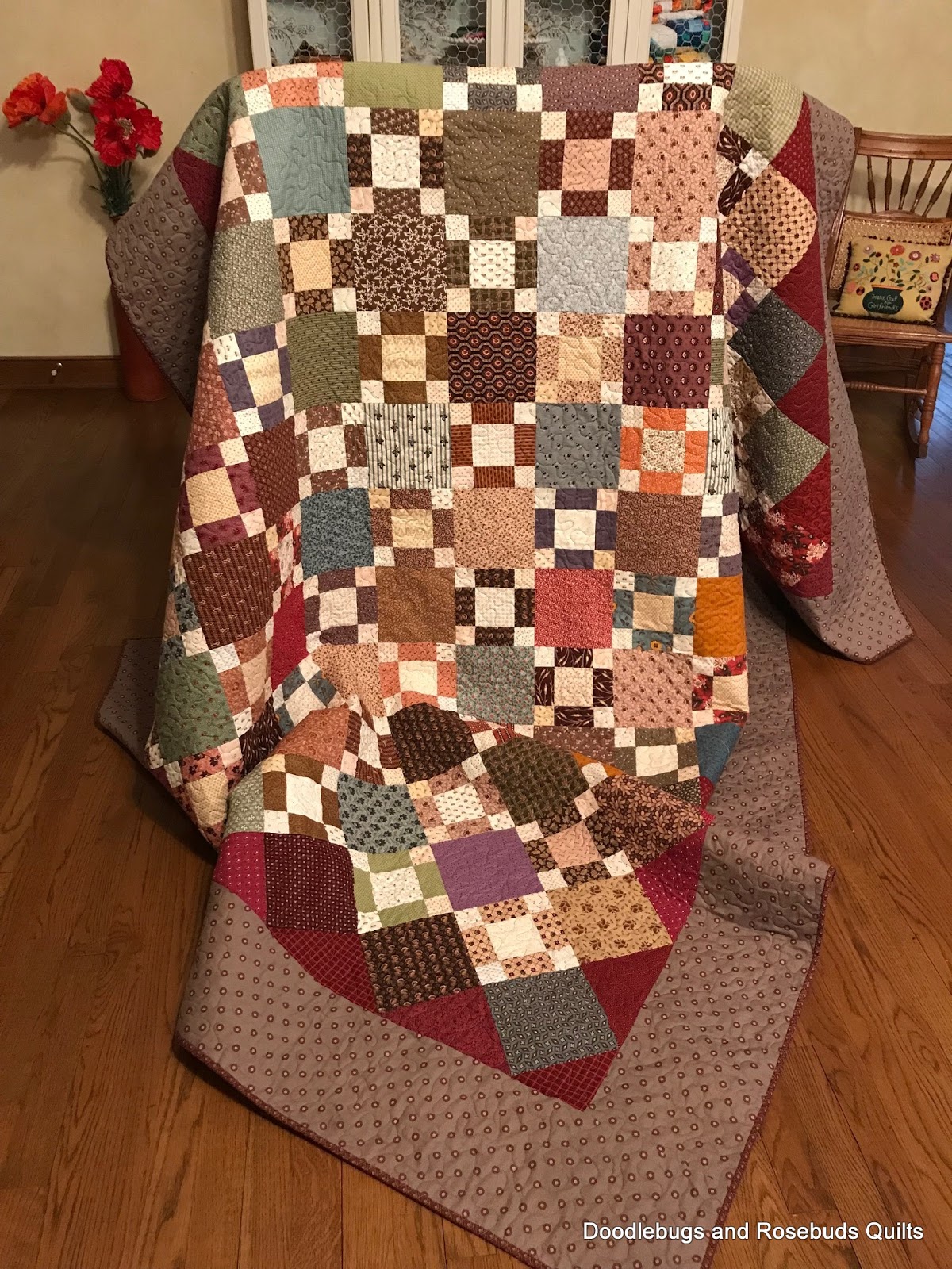 Doodlebugs and Rosebuds Quilts Quilt for Mom