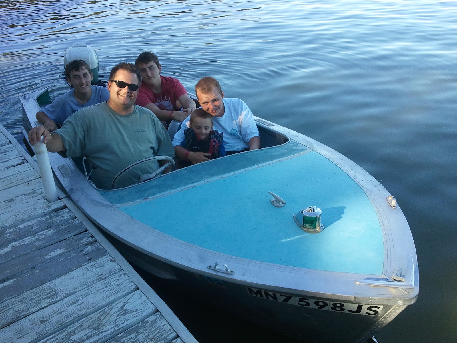 Our Busy Family Grandpa Stanton's Cadillac Boat