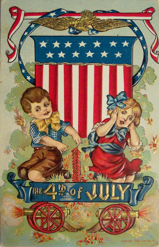 30 Fun and Beautiful Vintage Postcards of the Fourth of July From the