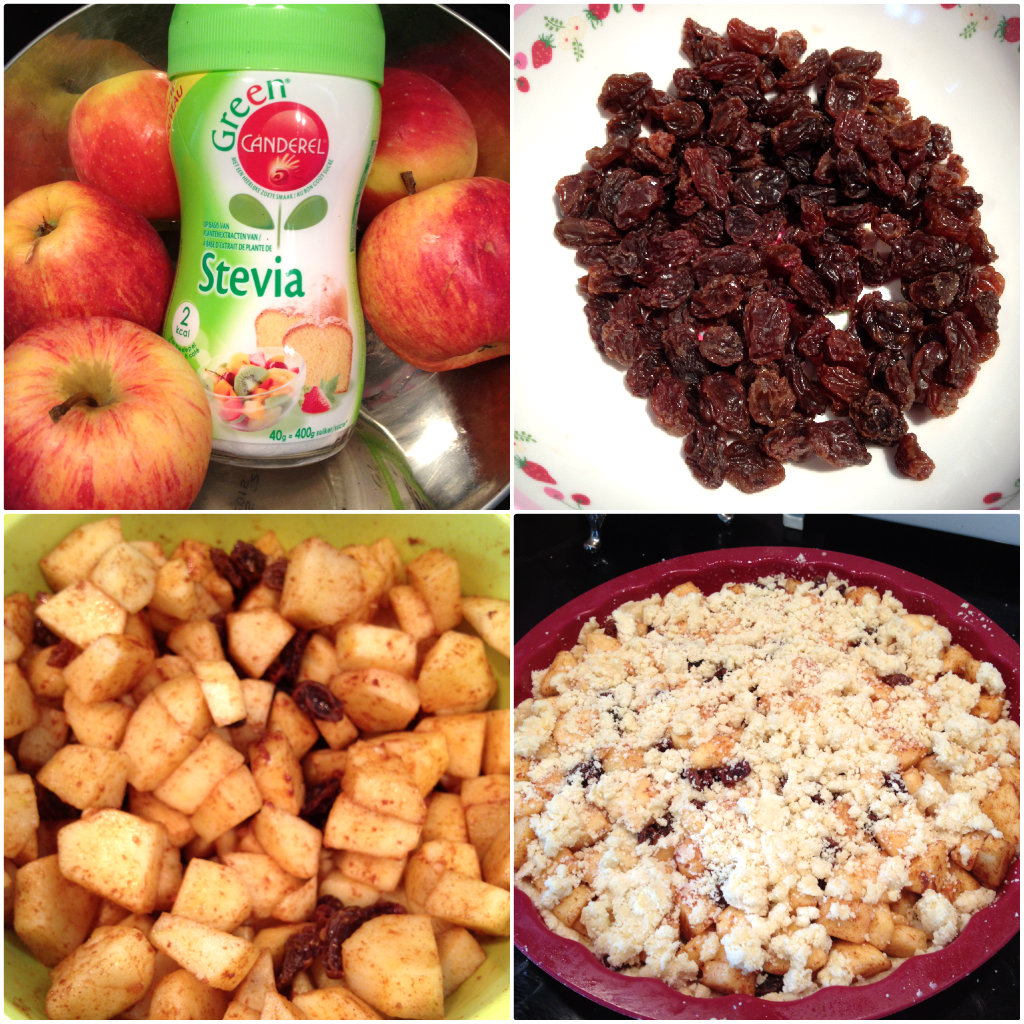 Recept Apple Crumble taart met Stevia & Speculaas Tiramisu met