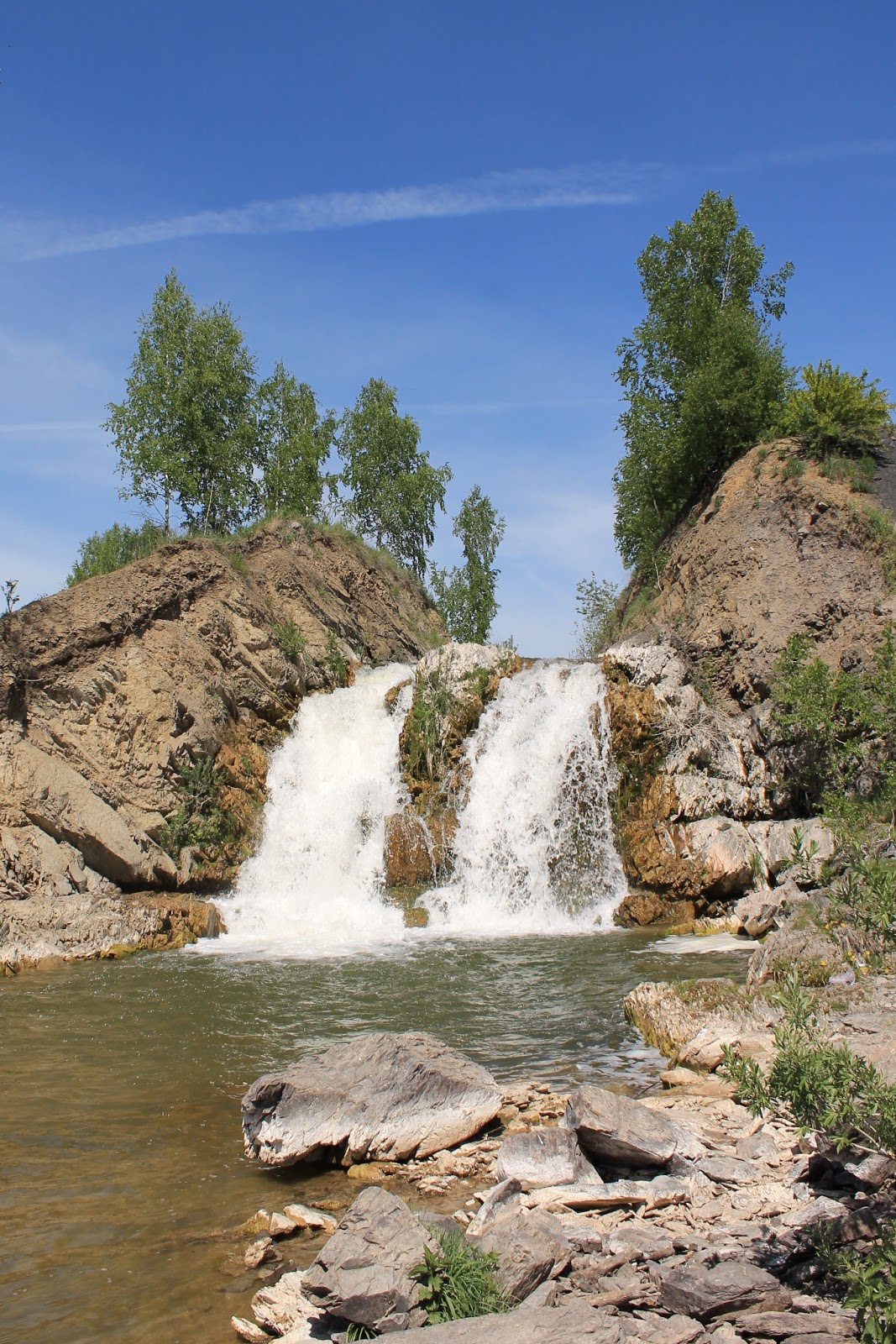 Беловский водопад в Искитимском районе