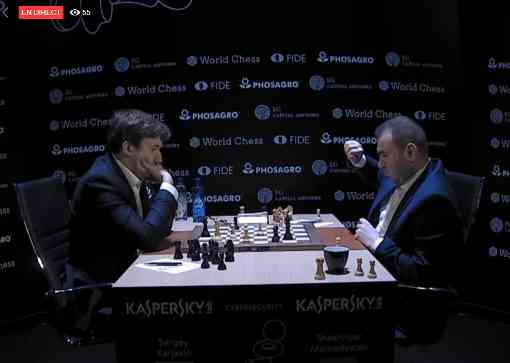 Une partie explosive de la ronde 1 : Sergey Karjakin 0-1 Mamedyarov Shakhriyar Une partie explosive de la ronde 1 : Sergey Karjakin 0-1 Mamedyarov Shakhriyar