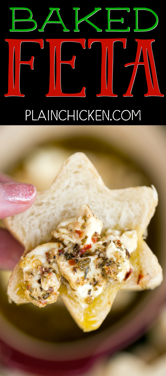 Baked Feta in Olive Oil & Italian Seasonings Plain Chicken®