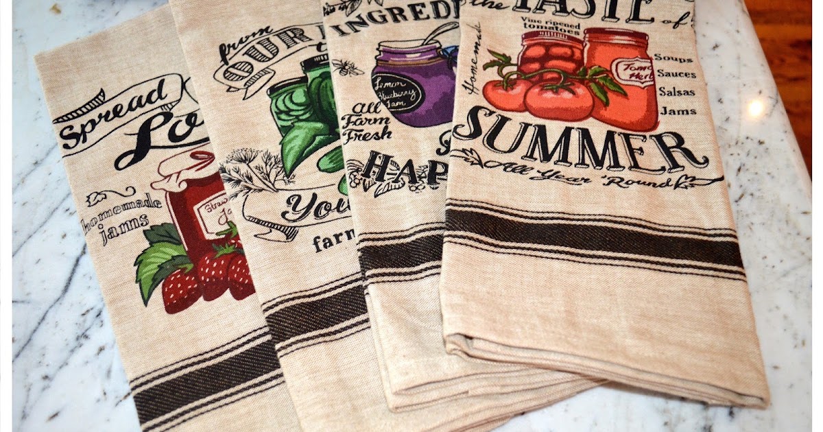Two Men and a Little Farm CANNING THEMED DISH TOWELS